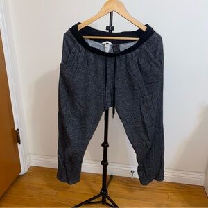 H&M HEATHERED DARK GREY JOGGERS